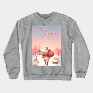 Winter Wishes: Heartwarming Santa Claus Holiday Tee Crewneck Sweatshirt